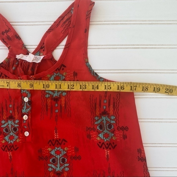 Tribal tank top blouse Size Small - Picture 8 of 9
